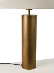 John Lewis Column Table Lamp, Patina Brass - thumbnail 6