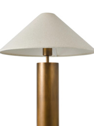 John Lewis Column Table Lamp, Patina Brass - thumbnail 5