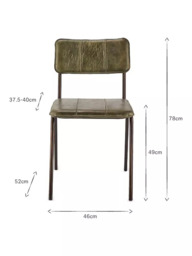 nkuku Ukari Leather Dining Chair - thumbnail 5