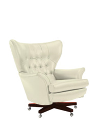 G Plan Vintage The Sixty Two Leather Swivel Armchair