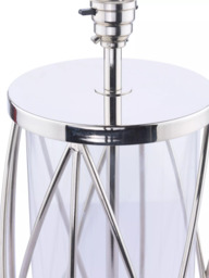 Laura Ashley Beckworth Table Lamp, Polished Nickel - thumbnail 3
