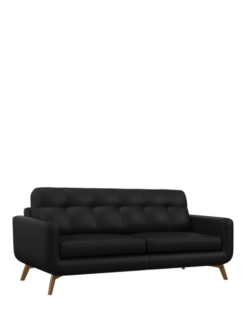 John Lewis Barbican Grand 4 Seater Leather Sofa, Light Leg - image 1