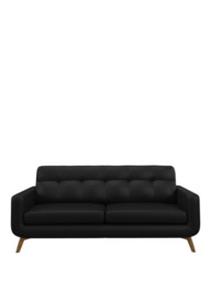 John Lewis Barbican Grand 4 Seater Leather Sofa, Light Leg - thumbnail 5