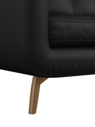 John Lewis Barbican Grand 4 Seater Leather Sofa, Light Leg - thumbnail 6
