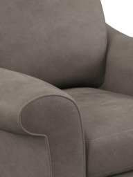 John Lewis Camber Leather Armchair, Dark Leg - thumbnail 6