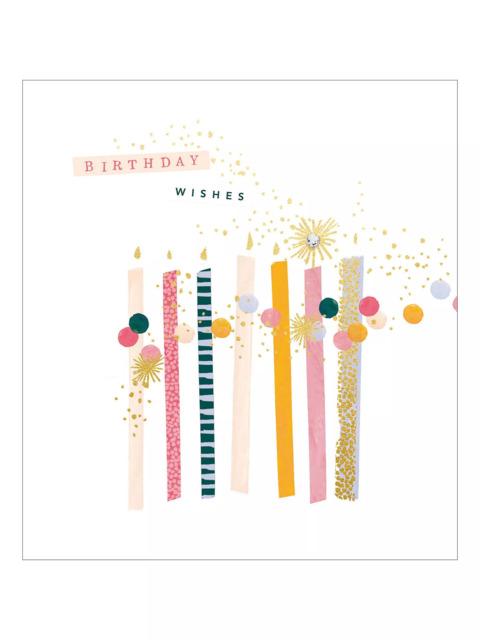 The Proper Mail Company Make a Wish Candles & Spots Birthday Card