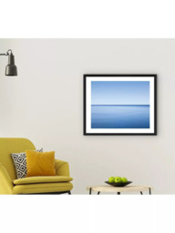 Brookpace Lascelles 'Calm' Framed Print & Mount, 56 x 66cm, Blue - thumbnail 4