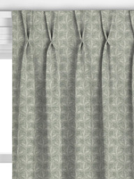 John Lewis Exley Leaf Made to Measure Curtains or Roman Blind, Dusty Green - thumbnail 4