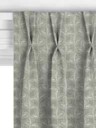John Lewis Exley Leaf Made to Measure Curtains or Roman Blind, Dusty Green - thumbnail 5