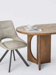 John Lewis Sculpt Dining Table, Walnut Finish Ceramic - thumbnail 4