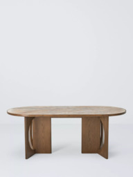 John Lewis Sculpt Dining Table, Walnut Finish Ceramic - thumbnail 3