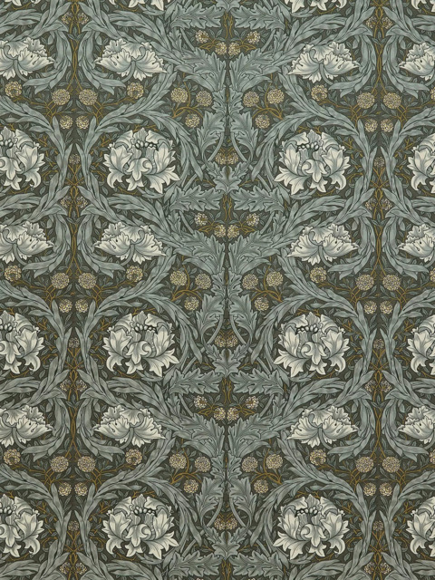 William Morris At Home Larkspur Woven Made to Measure Curtains or Roman Blind, Limestone - image 1