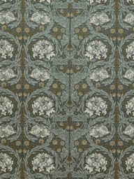 William Morris At Home Larkspur Woven Made to Measure Curtains or Roman Blind, Limestone