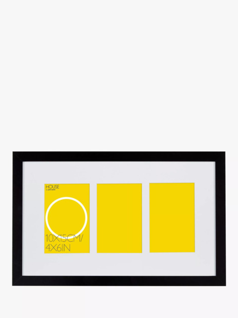 "John Lewis Box Photo Frame & Mount, 3 Photo, 4 x 6"" (10 x 15cm)" - image 1