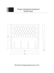 John Lewis Margot Winged Full Depth Upholstered Headboard, Super King Size - thumbnail 4