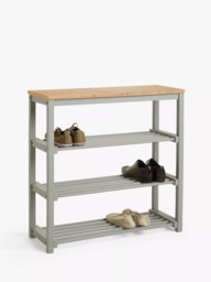 John Lewis Modern Country 4 Tier Shoe Rack - thumbnail 3