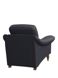 John Lewis Camber Leather Armchair, Light Leg - thumbnail 4