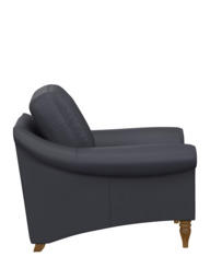 John Lewis Camber Leather Armchair, Light Leg - thumbnail 3