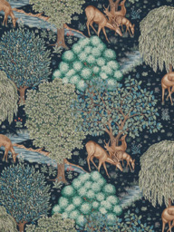 Morris & Co. The Brook Tapestry Made to Measure Curtains or Roman Blind, Tapestry Blue - thumbnail 1