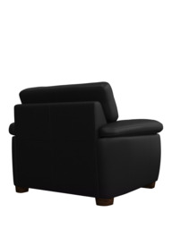 John Lewis Camden Leather Armchair, Dark Leg - thumbnail 4