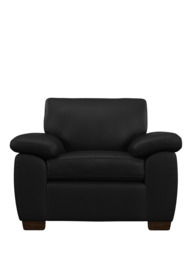 John Lewis Camden Leather Armchair, Dark Leg - thumbnail 5
