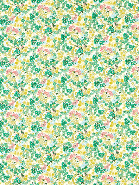 Harlequin x Sophie Robinson Wildflower Meadow Made to Measure Curtains or Roman Blind, Rose/Emerald/Peridot - image 1