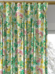 Harlequin x Sophie Robinson Wildflower Meadow Made to Measure Curtains or Roman Blind, Rose/Emerald/Peridot - thumbnail 6