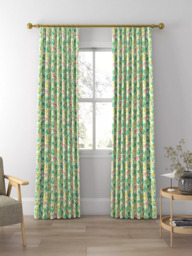 Harlequin x Sophie Robinson Wildflower Meadow Made to Measure Curtains or Roman Blind, Rose/Emerald/Peridot - thumbnail 3