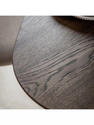 Gallery Direct Lewes Dining Table, Smoked Oak - thumbnail 6