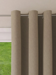John Lewis Textured Weave Ultra Thermal Lined Eyelet Door Curtain - thumbnail 3