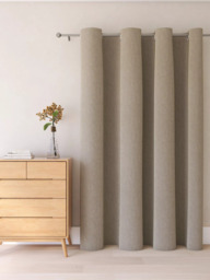 John Lewis Textured Weave Ultra Thermal Lined Eyelet Door Curtain - thumbnail 4
