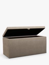 John Lewis Emily Upholstered Ottoman Storage Box - thumbnail 2