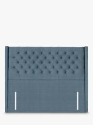 John Lewis Margot Winged Full Depth Upholstered Headboard, Double - thumbnail 1
