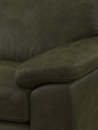 John Lewis Camden LHF Chaise End Leather Sofa Bed, Dark Leg - thumbnail 6