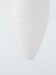 John Lewis Easy-to-Fit Oval Paper Ceiling Shade, White - thumbnail 3