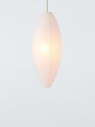 John Lewis Easy-to-Fit Oval Paper Ceiling Shade, White - thumbnail 1