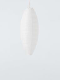 John Lewis Easy-to-Fit Oval Paper Ceiling Shade, White - thumbnail 2