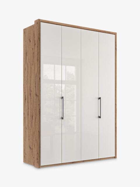 John Lewis Osaka 1.5m Bi-Fold Wardrobe with 4 Glass Doors - image 1