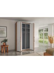 John Lewis Osaka 1.5m Bi-Fold Wardrobe with 4 Glass Doors - thumbnail 3