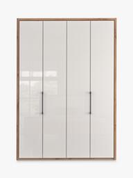 John Lewis Osaka 1.5m Bi-Fold Wardrobe with 4 Glass Doors - thumbnail 4