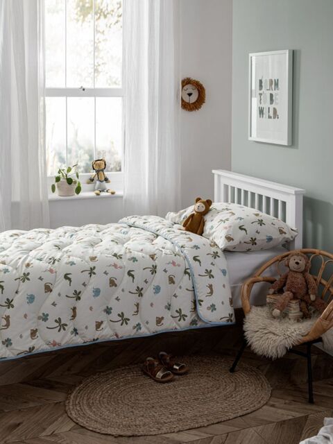 Night Lark Junior Jungle Print Coverless Duvet Pillowcase Set