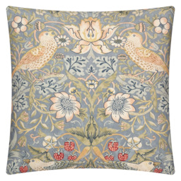 Morris & Co. Strawberry Thief Cushion - thumbnail 1