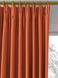 John Lewis Cotton Blend Made to Measure Curtains or Roman Blind, Clementine - thumbnail 2