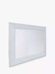 Gallery Direct Brillot Rectangular Wall Mirror, 115 x 85cm, Silver - thumbnail 2