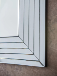 Gallery Direct Brillot Rectangular Wall Mirror, 115 x 85cm, Silver - thumbnail 6