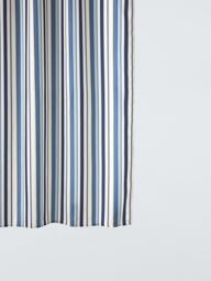 John Lewis Polzeath Stripe Recycled Polyester Shower Curtain, Blue/Multi - thumbnail 1