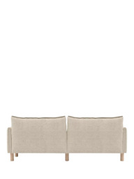 Cozmo Cozy 3 Seater Sofa, Ecru Boucle Natural Piping - thumbnail 5