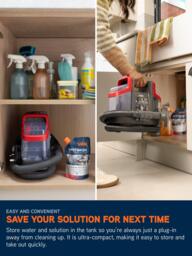 Vax SpotWash CDSW-MCXS Mini Spot Carpet and Rug Cleaner, Grey - thumbnail 6