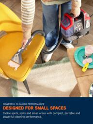 Vax SpotWash CDSW-MCXS Mini Spot Carpet and Rug Cleaner, Grey - thumbnail 5