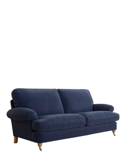 Laura Ashley Beaumaris Large 3 Seater Sofa, Oak Leg - image 1